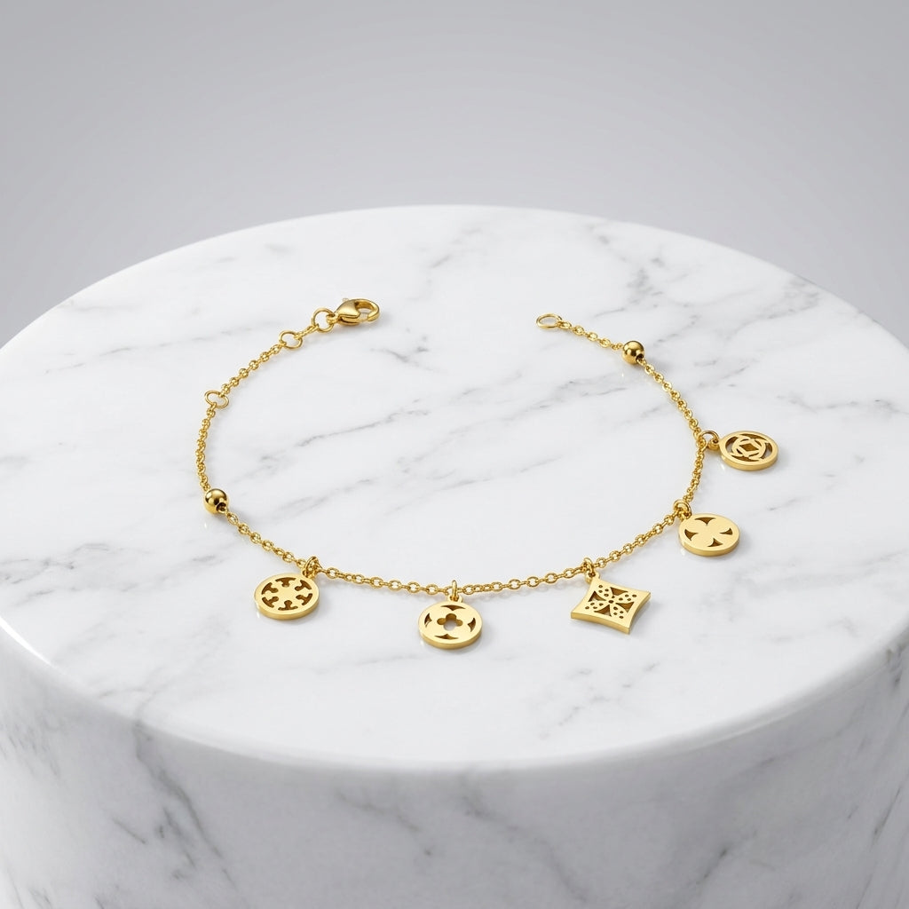 Aurielle Drop Charm Bracelet