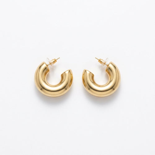 Chubby Hoop Studs