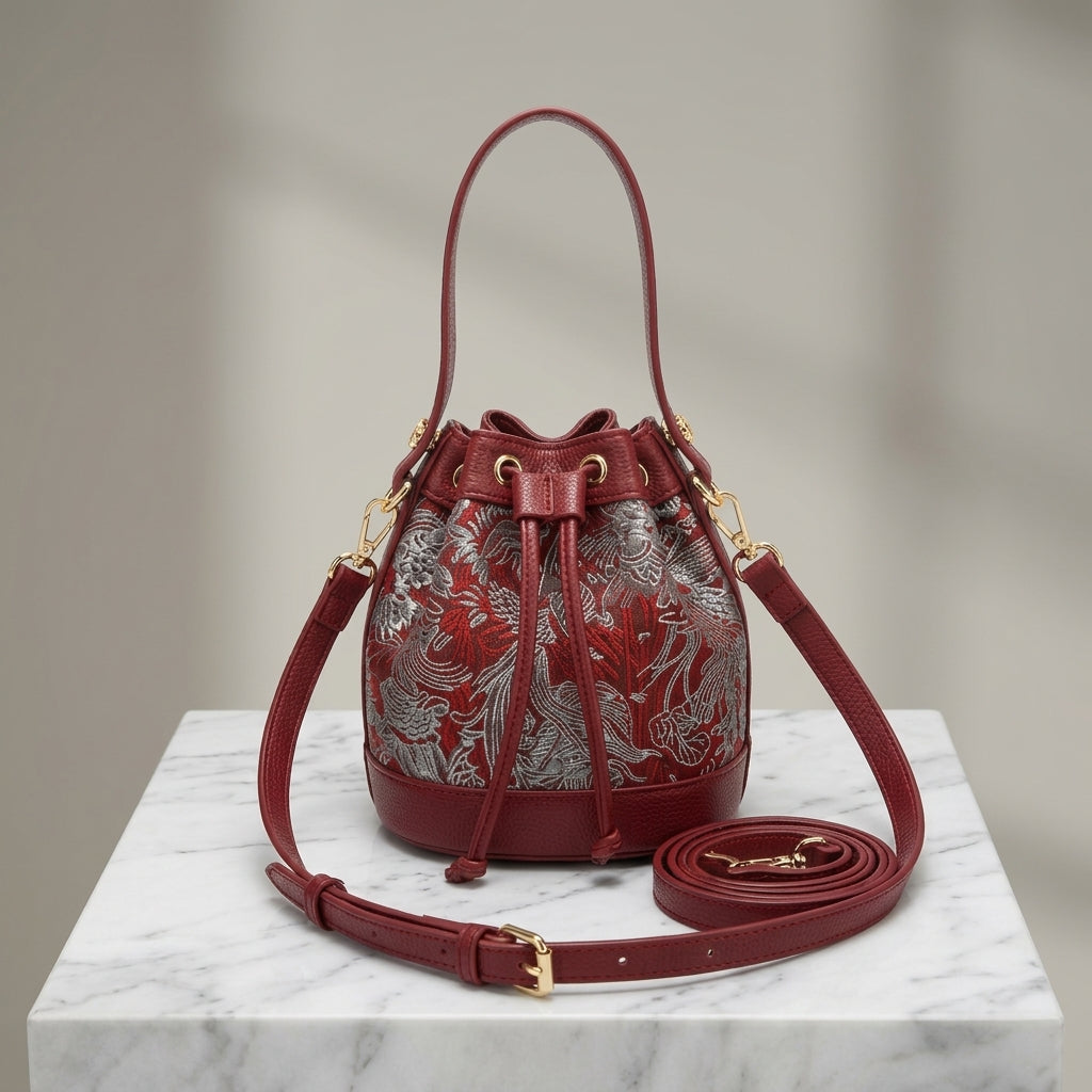 Crimson Epos Bucket Bag
