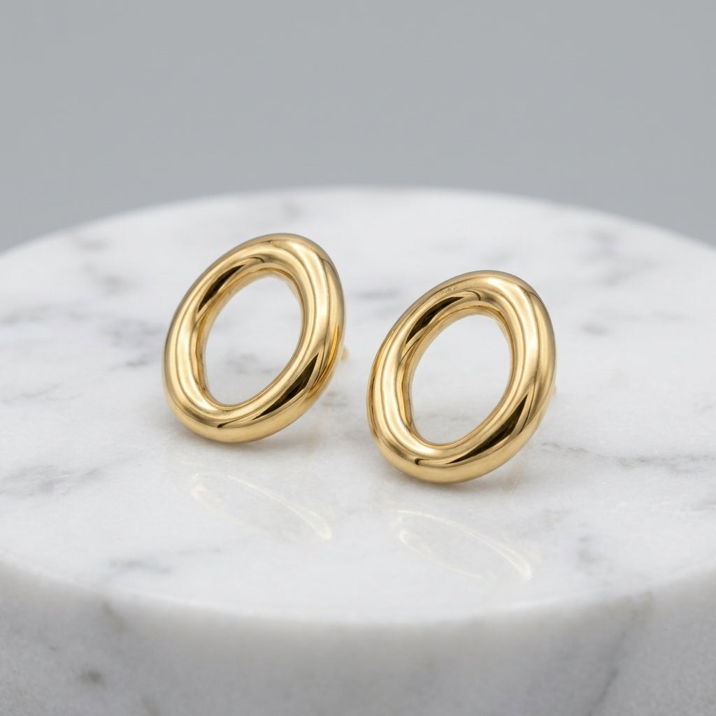 Ellipse High-Shine Studs