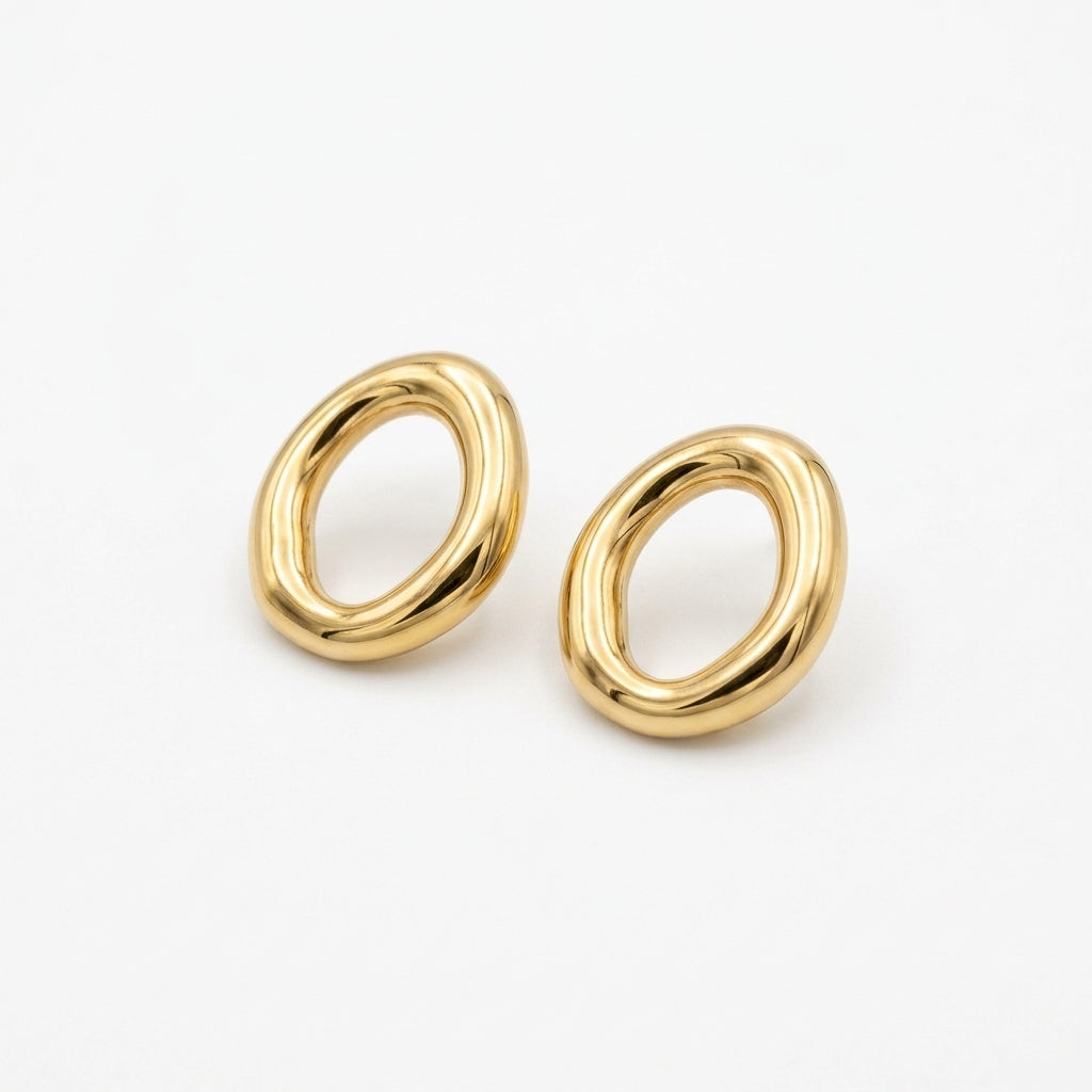 Ellipse High-Shine Studs