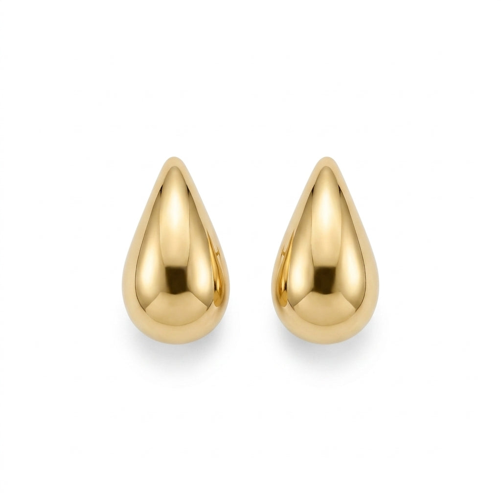 The Gilded Teardrop Studs