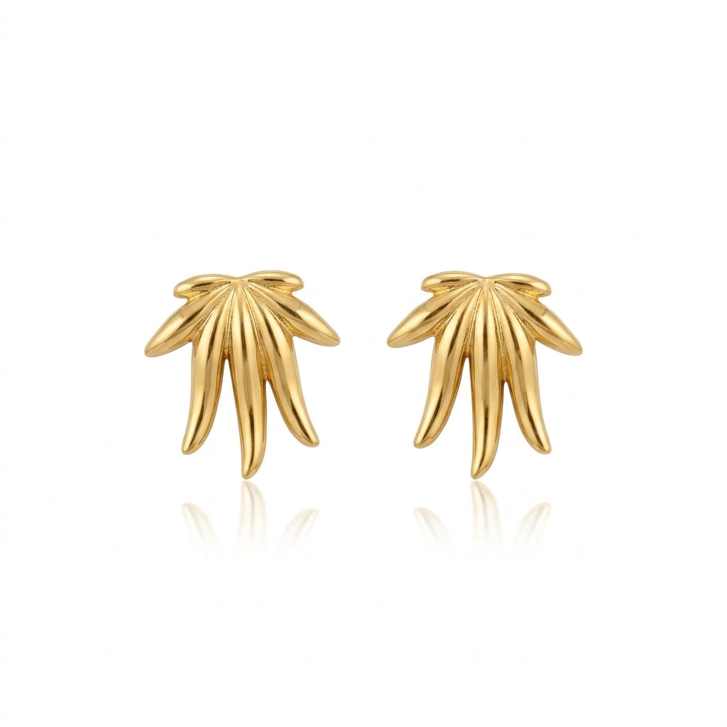 The Palma Leaf Studs
